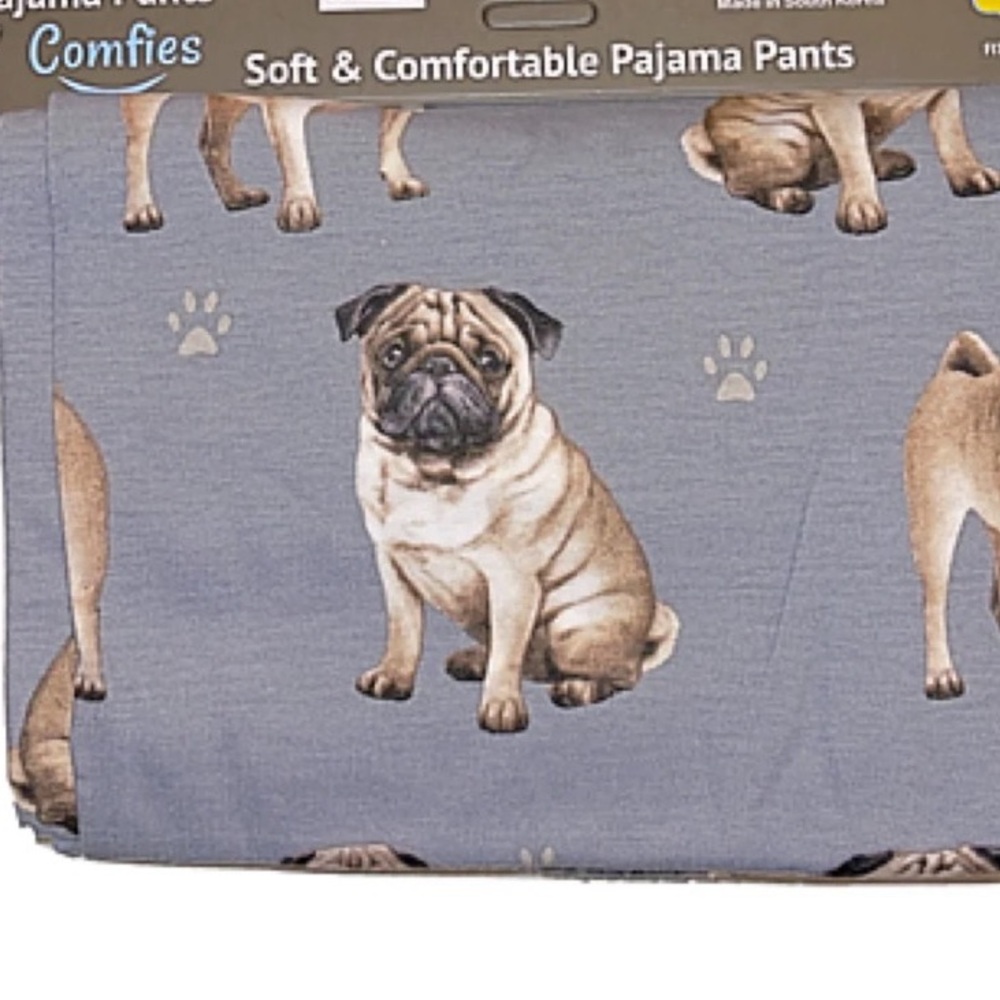 Unisex Pug  Print Pajama Pants
